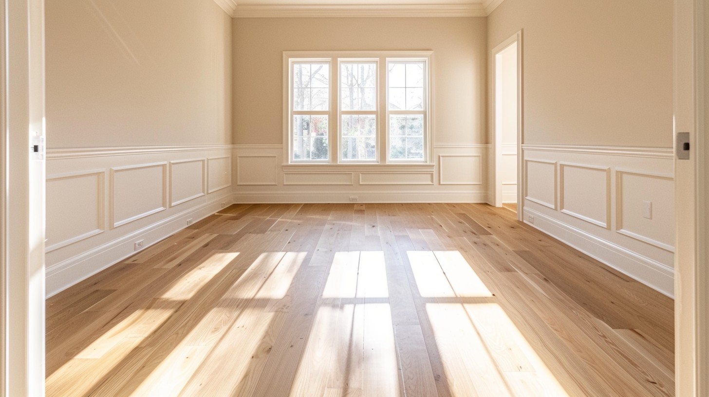 Hardwood floor installation in a Marin County home